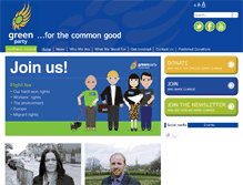 Tablet Screenshot of join.greenpartyni.org